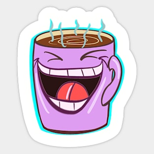 Laughing Mug Sticker